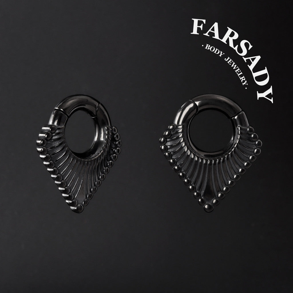 V-shaped Ear Weights Hanger Easy Clasp Silvery 316L Steel Stretcher Earrings 2G Circle Weights Earlobe Stretching Piercing Jewelry