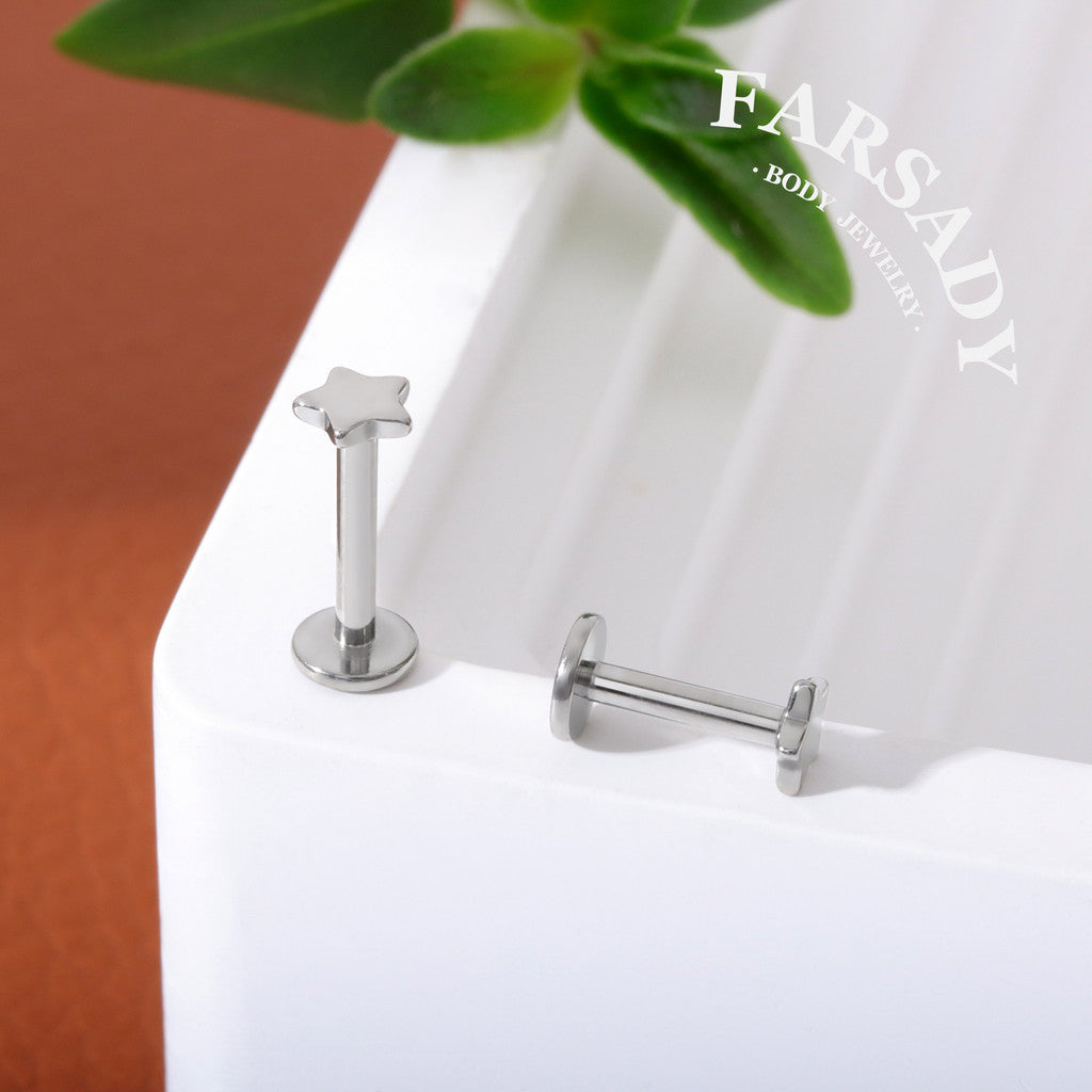 Tiny Lumina - F136 Titanium Internally Threaded Stud / Fits Cartilage Helix Tragus Lobe Nostril Piercing