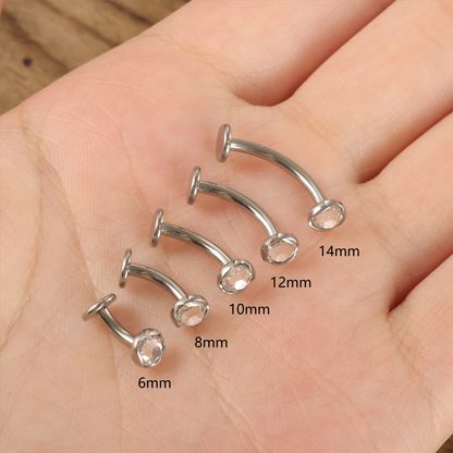 14G Fat Belly Button Ring| Titanium Navel Jewelry| Internally Threaded Belly Ring| Belly Bar| Comfortable Belly Ring| Waterproof Belly Ring Miss Vivi Jewelry