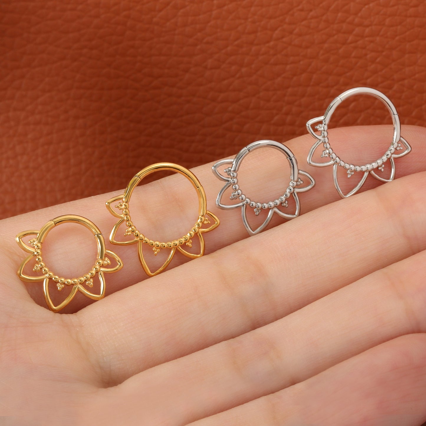 Floral Daith/Septum Hoop