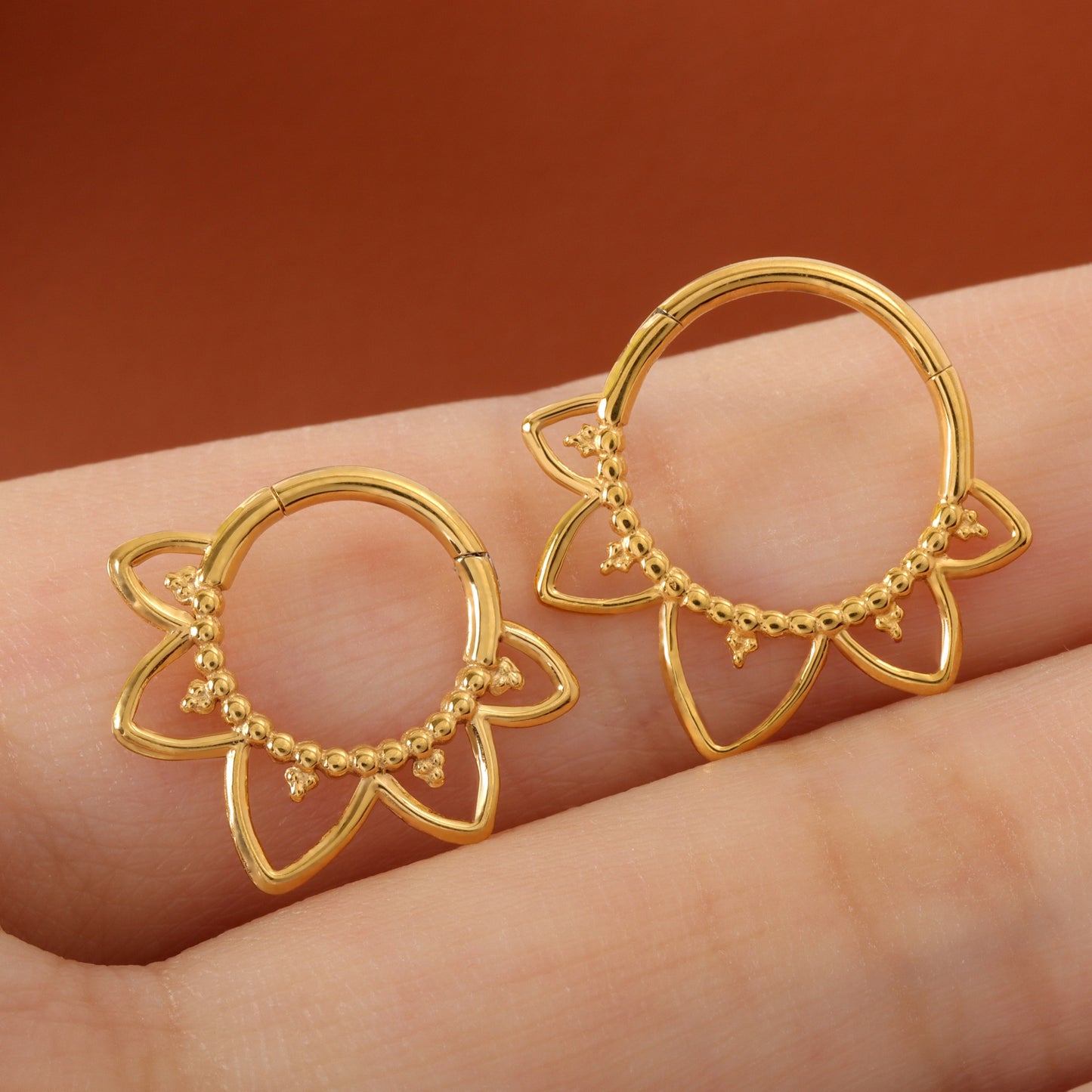 Floral Daith/Septum Hoop