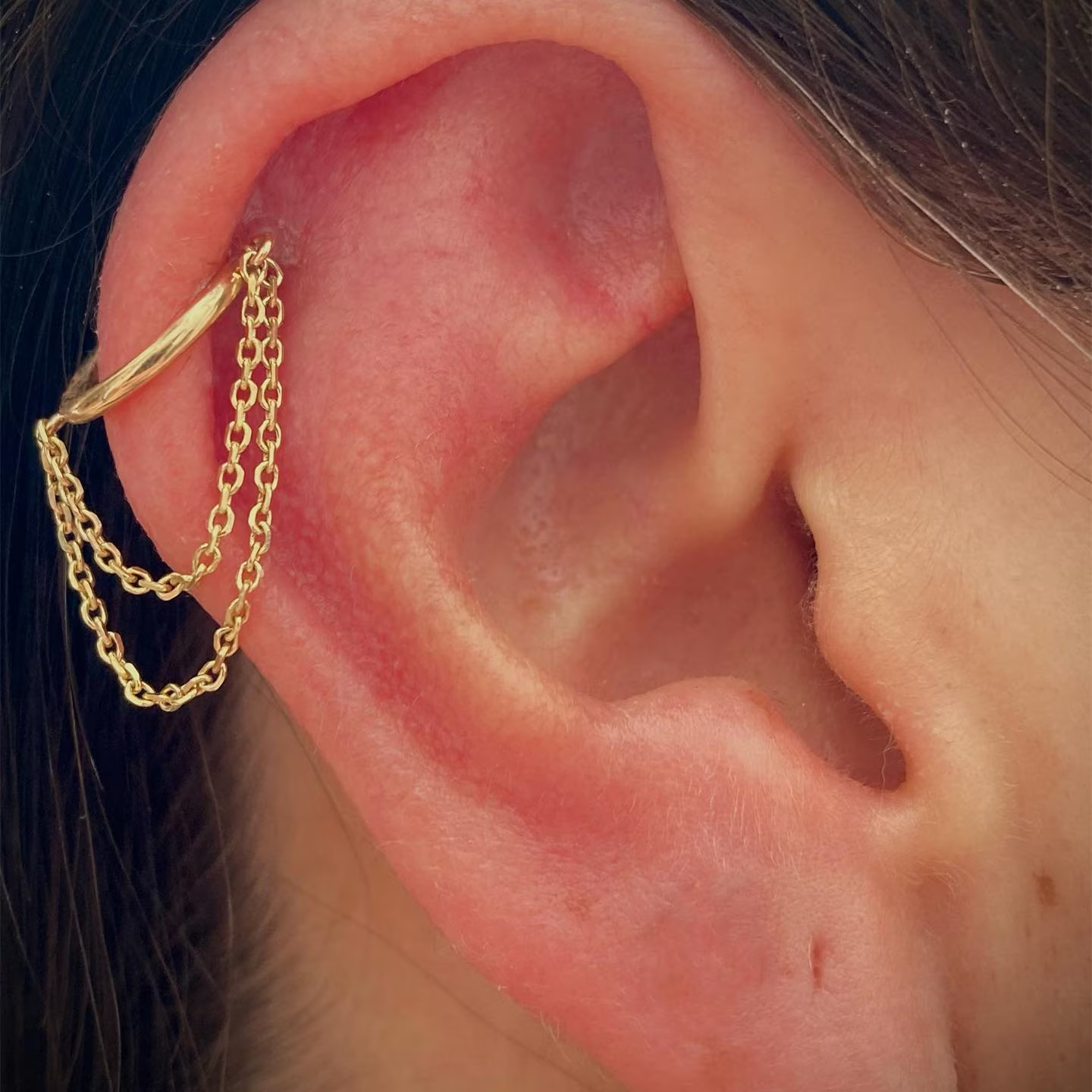 16G 316L Steel Helix Earring Hoop/ Helix Piercing/ Helix Hoop Ring/ Helix Earring Chain/ Helix Earring Silver/ Hinged Helix/ Helix Clicker Miss Vivi Jewelry