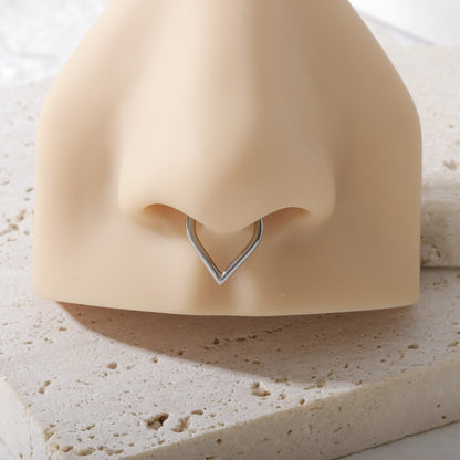 Titanium V Shaped Septum Ring