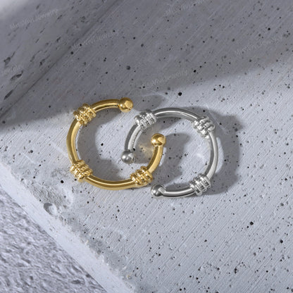 Fake Septum Ring Fit All/ Adjustable Non-piercing Setpum Hoop/ Gold Septum Cuff/ Silver Clip On Nose Ring/Fake Piercing Hoop/False Nose Ring Miss Vivi Jewelry