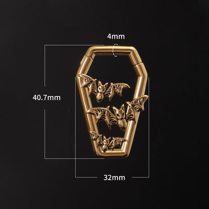 Golden Bat&Coffin Ear Weights