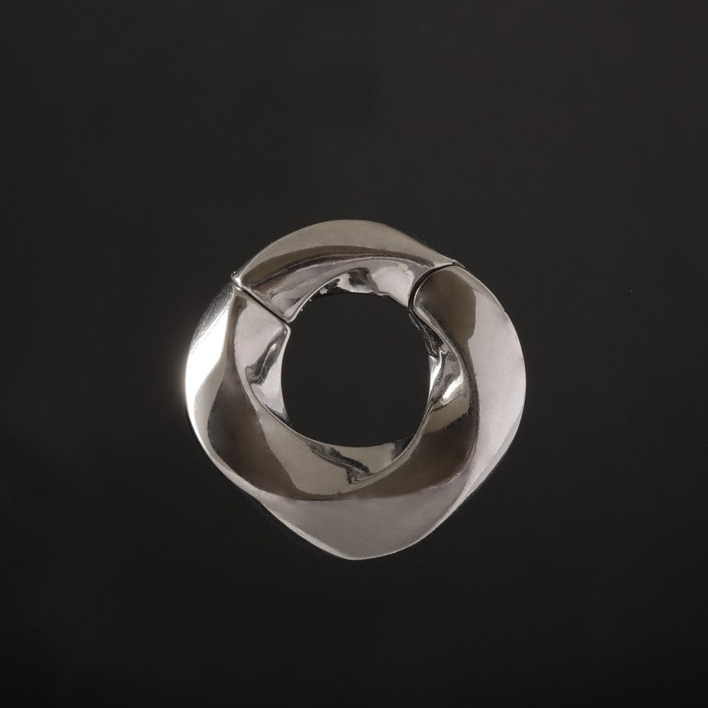 Golden Mobius Ear Weights/ 6mm Gauge for Stretched Ear/ 2G Ear Plug/ Heavy Gauge Ring/ Ear Weights Hoop/ Ear Lobe Hanger