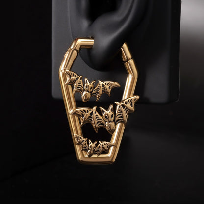 Golden Bat&Coffin Ear Weights