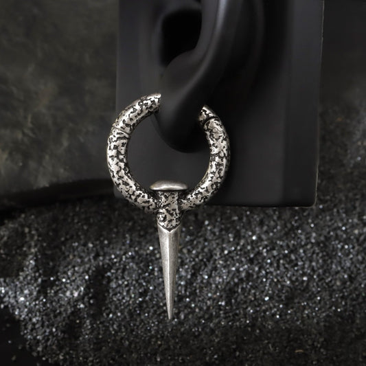 316L Nail Ear Weights / High Quality Steel Ear Hanger/ 6 Gauge Ear Weight Silvery/ Ear Stretched Jewelry/ Weighted Hoops Silvery 4mm