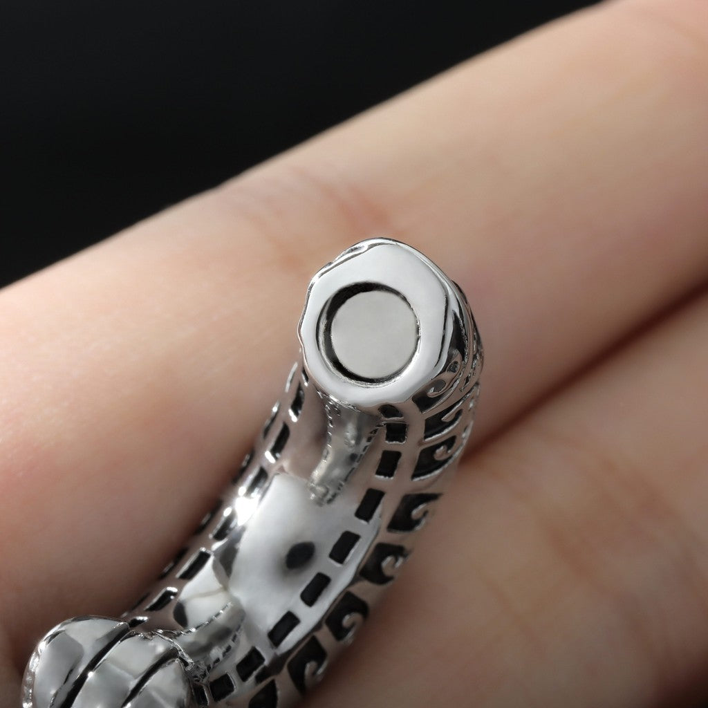 Filigree Pattern Ear Weights/ 6mm Ear Lobe Hanger/ 2G Ear Weight Gauges For Stretched Ears/ Vintage Plug Earring/ Heavy ear Gauges jewelry