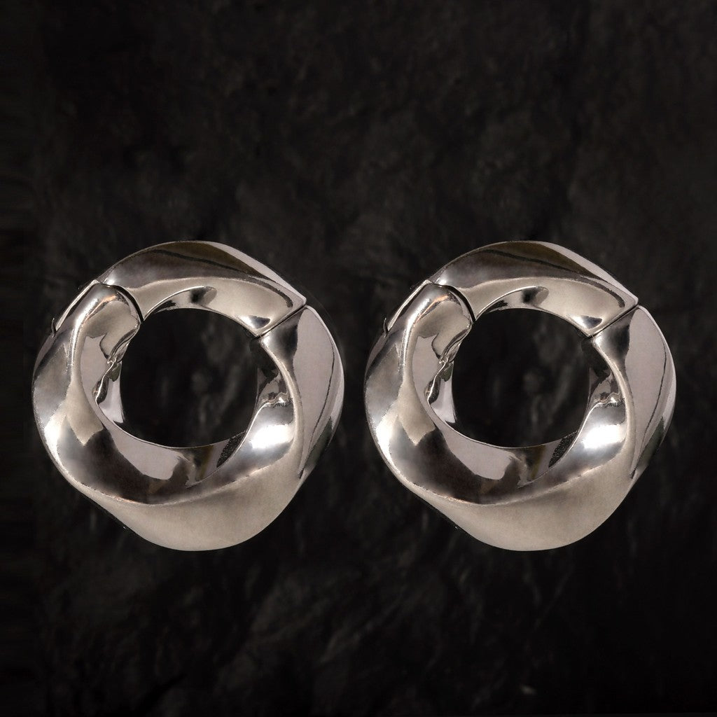 Mobius Ear Weights/ 6mm Gauge for Stretched Ear/ 2G Ear Plug/ Heavy Gauge Ring/ Ear Weights Hoop/ Ear Lobe Hanger