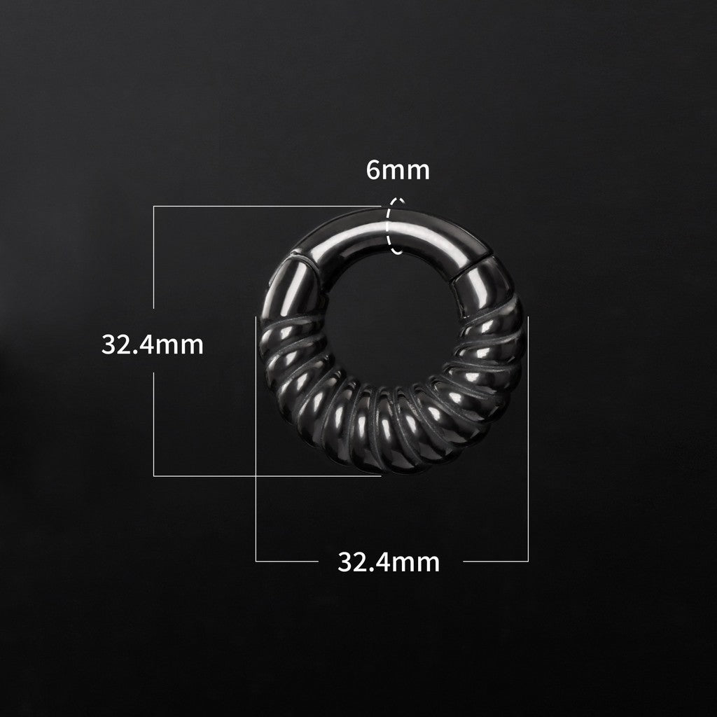 Silvery Ear Weights Hangers with Easy Clasp/ Heavy Earrings for 2G 6mm Stretchered Earlobe/ Steel Plug Earrings/ Ear Gauge Weights Circle