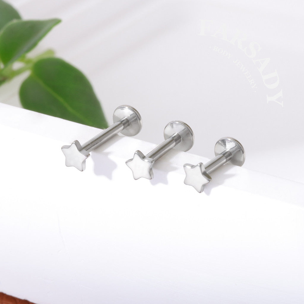 Tiny Lumina - F136 Titanium Internally Threaded Stud / Fits Cartilage Helix Tragus Lobe Nostril Piercing