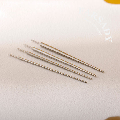 F136 Titanium Straight Insertion Taper - 20G 18G 16G 14G Piercing Guide Push Pin for Threadless Ear Stud Belly Button Ring Barbell