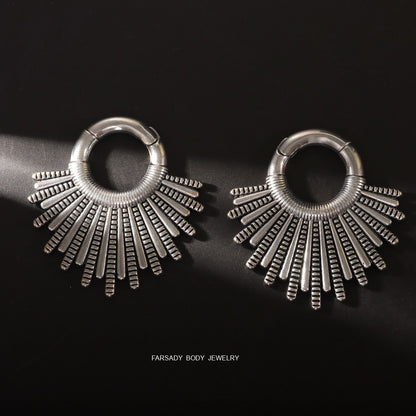 Sunshine Ear Weights High Quality Ear Hangers 2G 6mm Ear Weight Hoop Piercing Jewelry Ear Stretched Gauge Weights for Stretched Earlobe