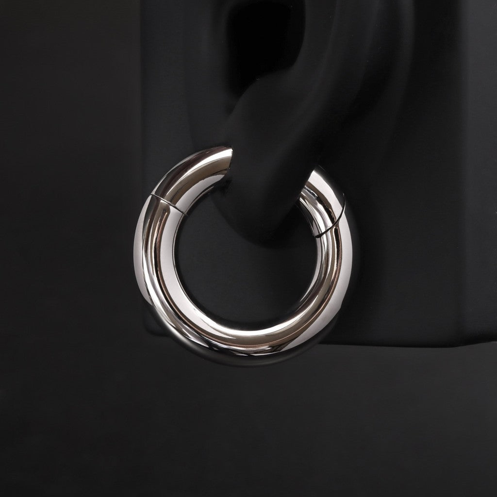 2G Ear Weights Hangers Easy Clasp Steel Plug Earrings Heavy Gauges Jewelry for 6mm Stretchered Earlobe Piercing