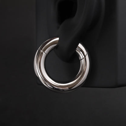 2G Ear Weights Hangers Easy Clasp Steel Plug Earrings Heavy Gauges Jewelry for 6mm Stretchered Earlobe Piercing