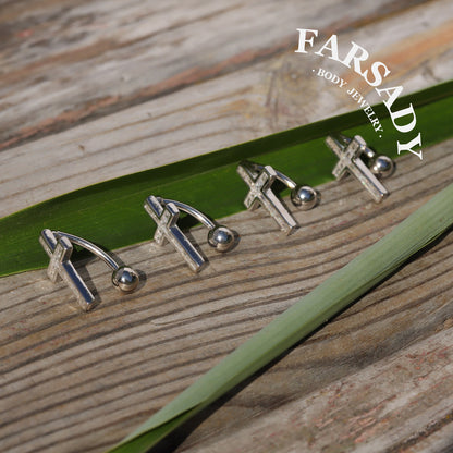 14G S925 Sterling Silver Cross CZ Belly Button Ring 6mm 8mm 10mm 12mm Bar Length Navel Piercing Elegant Daily Wear Jewelry With Gift Box