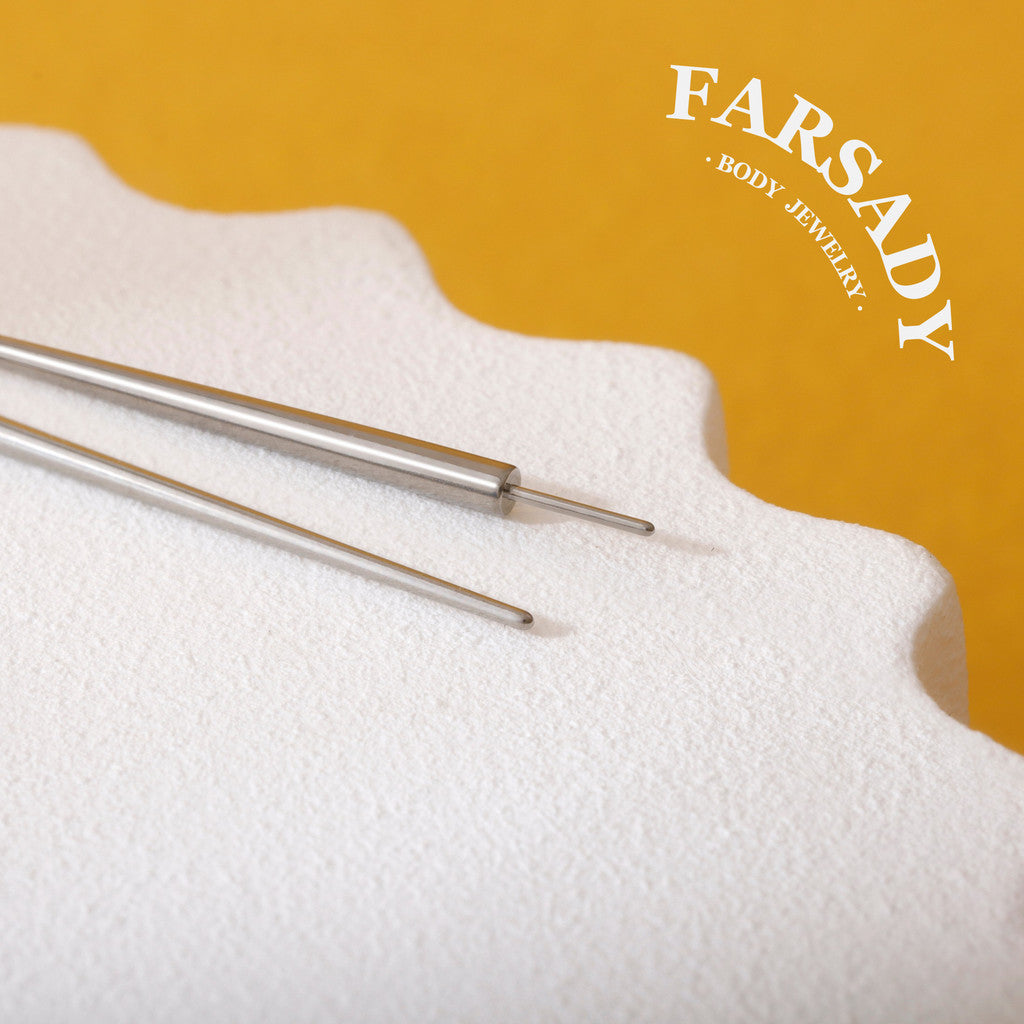 F136 Titanium Straight Insertion Taper - 20G 18G 16G 14G Piercing Guide Push Pin for Threadless Ear Stud Belly Button Ring Barbell