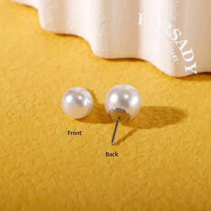 Layer Pearl Ball - F136 Titanium Pearl Replacement Tops / Fits Threadless Ear Studs