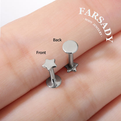 Tiny Lumina - F136 Titanium Internally Threaded Stud / Fits Cartilage Helix Tragus Lobe Nostril Piercing