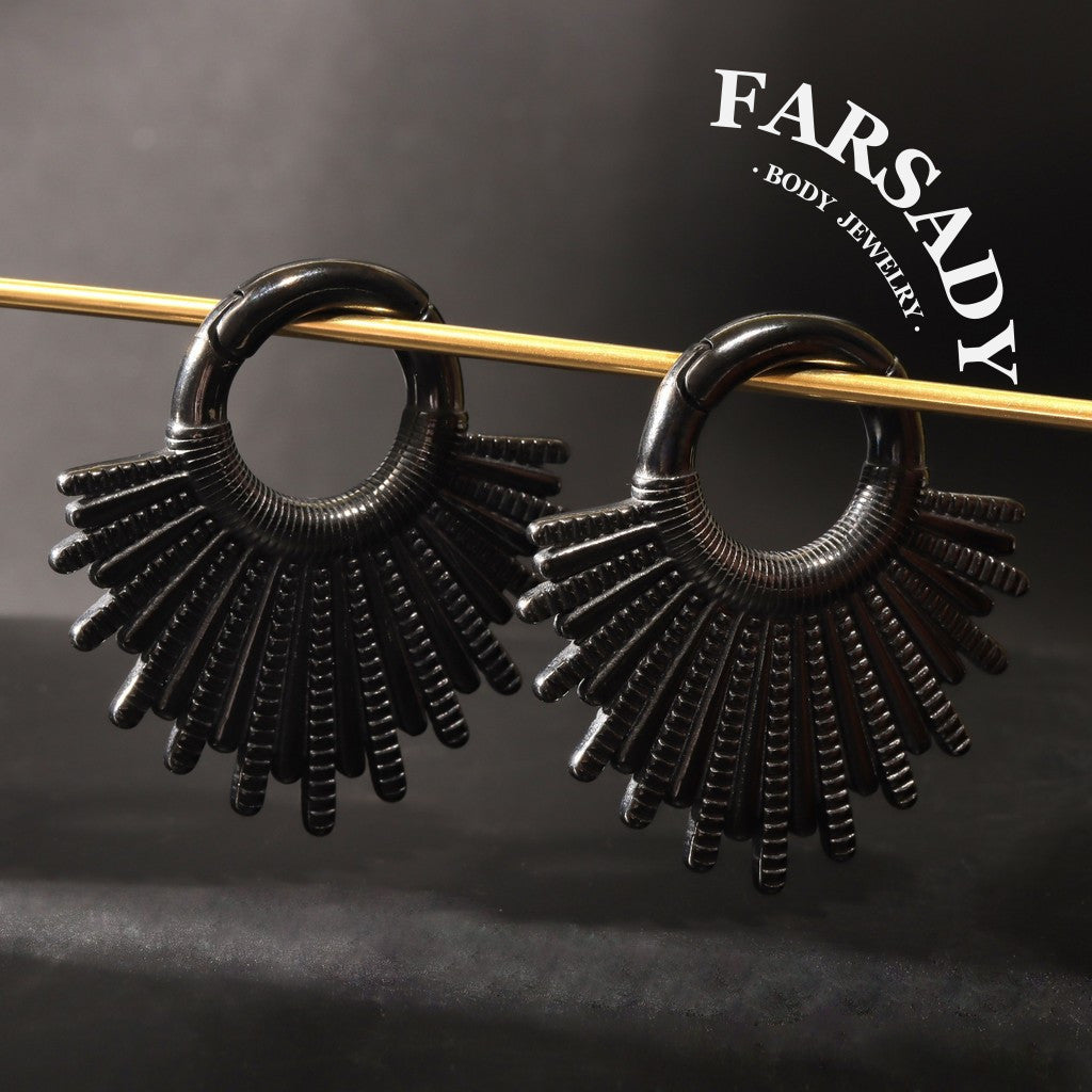 Sunshine Ear Weights High Quality Ear Hangers 2G 6mm Ear Weight Hoop Piercing Jewelry Ear Stretched Gauge Weights for Stretched Earlobe