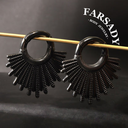 Sunshine Ear Weights High Quality Ear Hangers 2G 6mm Ear Weight Hoop Piercing Jewelry Ear Stretched Gauge Weights for Stretched Earlobe