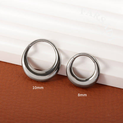 16G Titanium Moon Septum Ring  Hinged Nose Piercing Hoop Daith Helix Earring Daily Wear Accessories Gift Ready for Present Giving