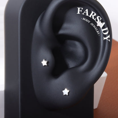 Tiny Lumina - F136 Titanium Internally Threaded Stud / Fits Cartilage Helix Tragus Lobe Nostril Piercing