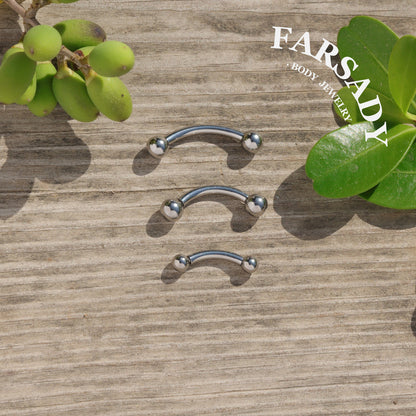 14G Titanium Tiny Ball Belly Button Ring Silver Internally Threaded Barbell 8mm 10mm 12mm Navel Piercing Non Healed Friendly Daily Wear Gift for Her