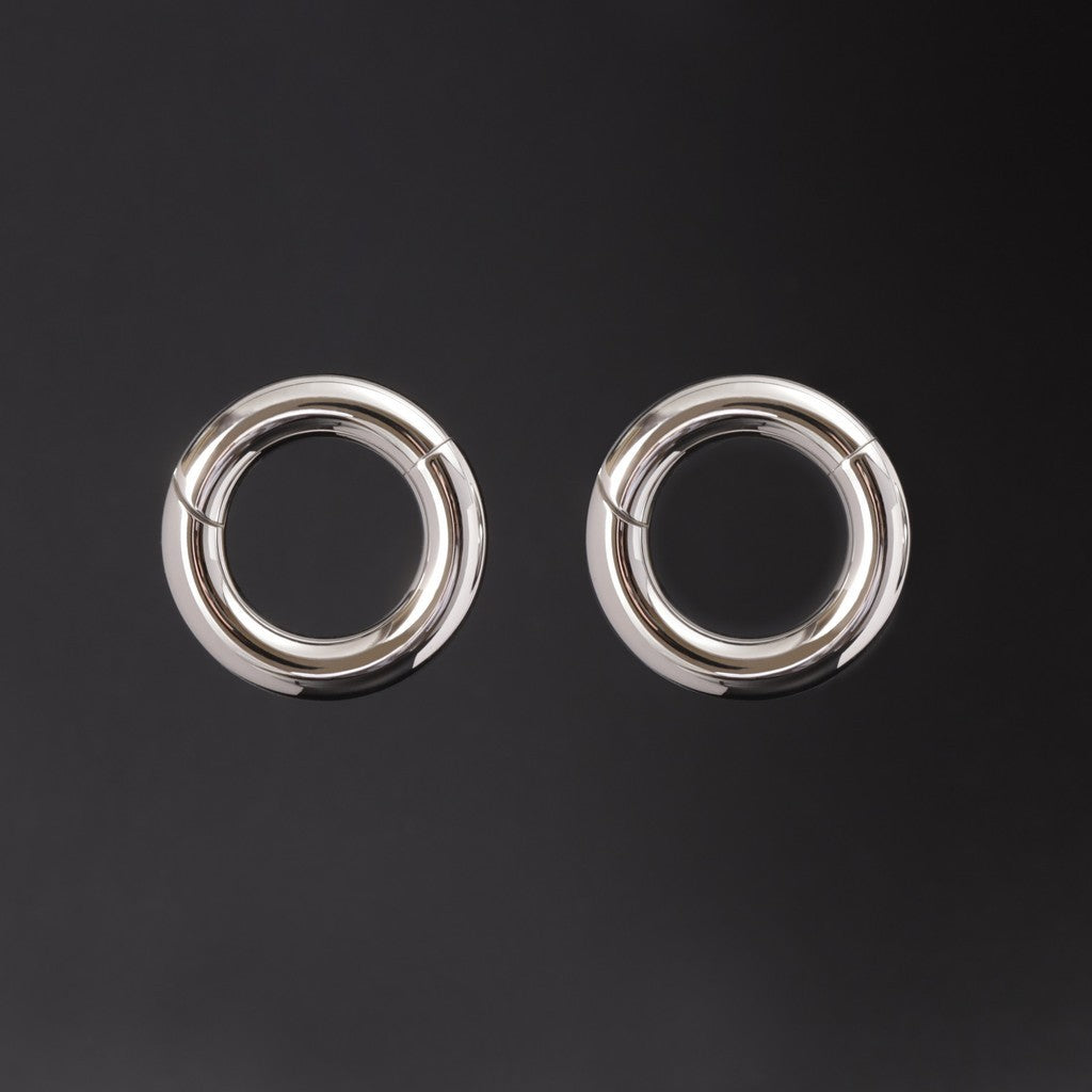 2G Ear Weights Hangers Easy Clasp Steel Plug Earrings Heavy Gauges Jewelry for 6mm Stretchered Earlobe Piercing