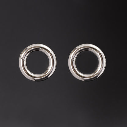2G Ear Weights Hangers Easy Clasp Steel Plug Earrings Heavy Gauges Jewelry for 6mm Stretchered Earlobe Piercing