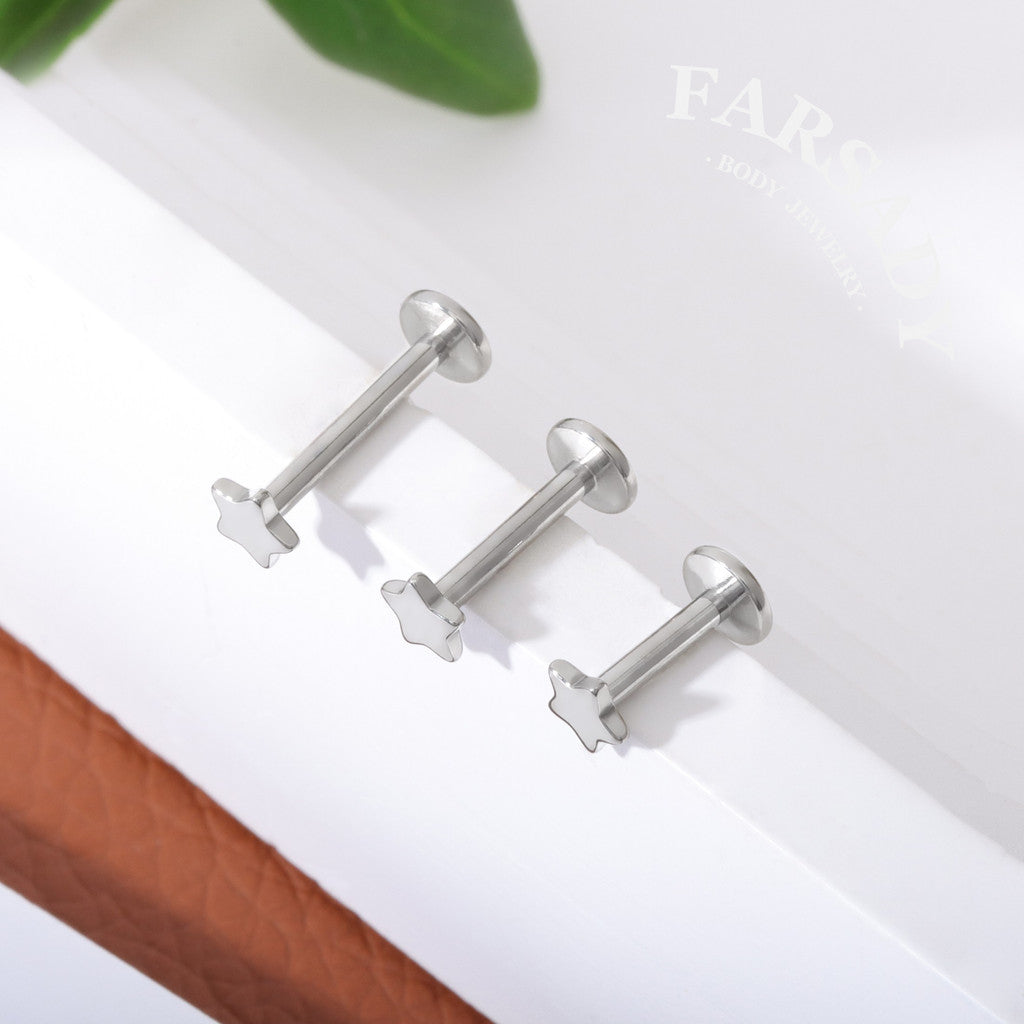 Tiny Lumina - F136 Titanium Internally Threaded Stud / Fits Cartilage Helix Tragus Lobe Nostril Piercing