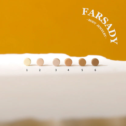 Invisible Nude - F136 Titanium Replacement Tops / Fits Threadless Ear Studs