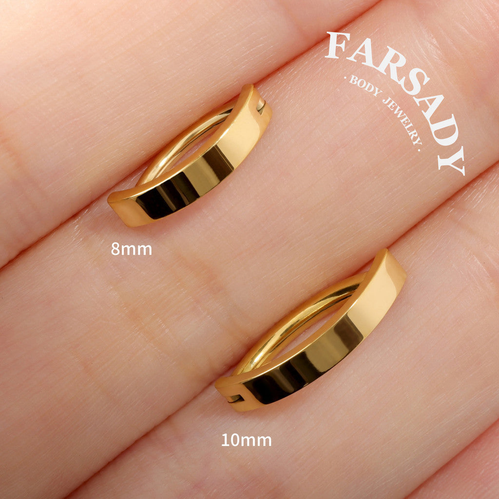14G 16G Hinged Belly Button Clicker Minimalist Navel Ring Simple Belly Hoop Body Piercing Jewelry Daily Wear Elegant Navel Piercing Gift For Women