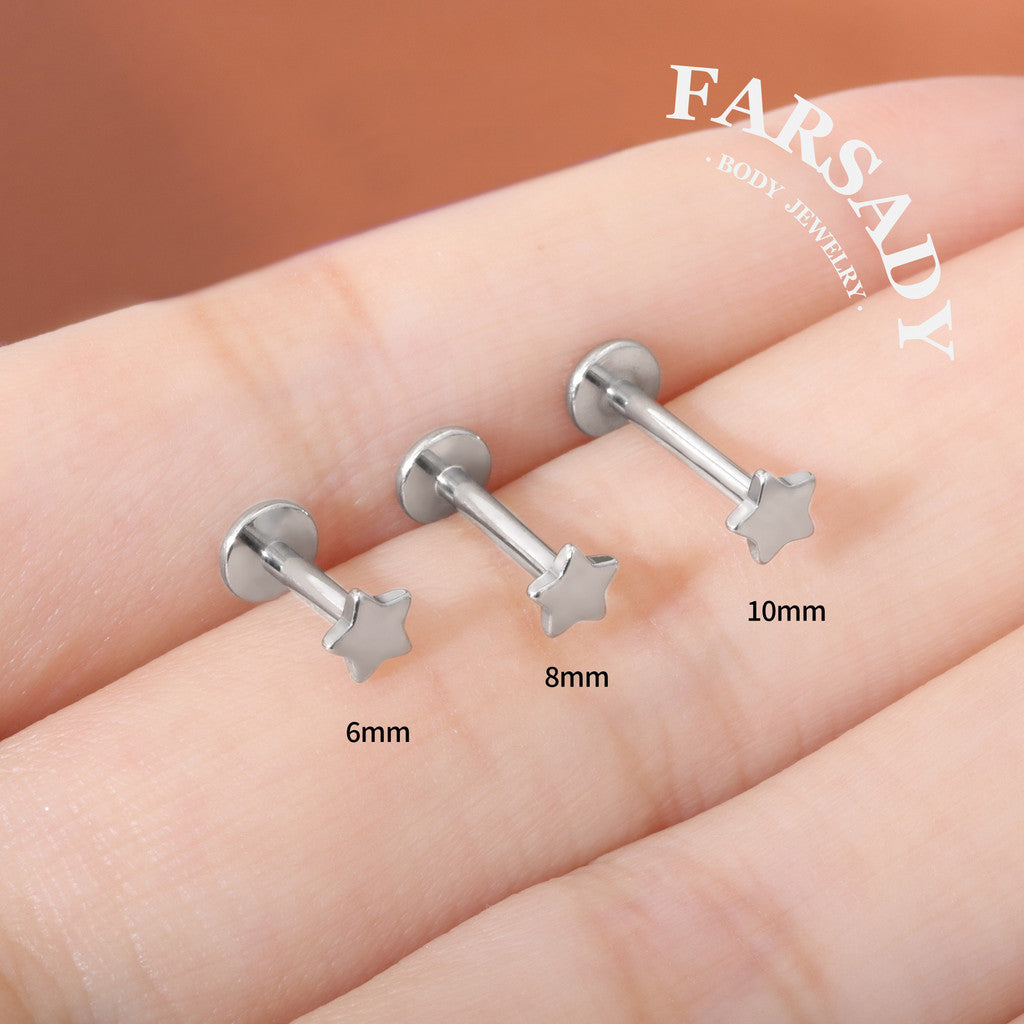 Tiny Lumina - F136 Titanium Internally Threaded Stud / Fits Cartilage Helix Tragus Lobe Nostril Piercing