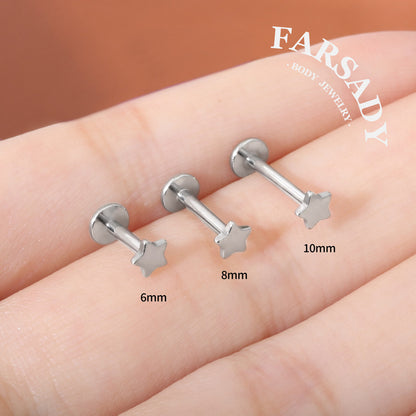 Tiny Lumina - F136 Titanium Internally Threaded Stud / Fits Cartilage Helix Tragus Lobe Nostril Piercing