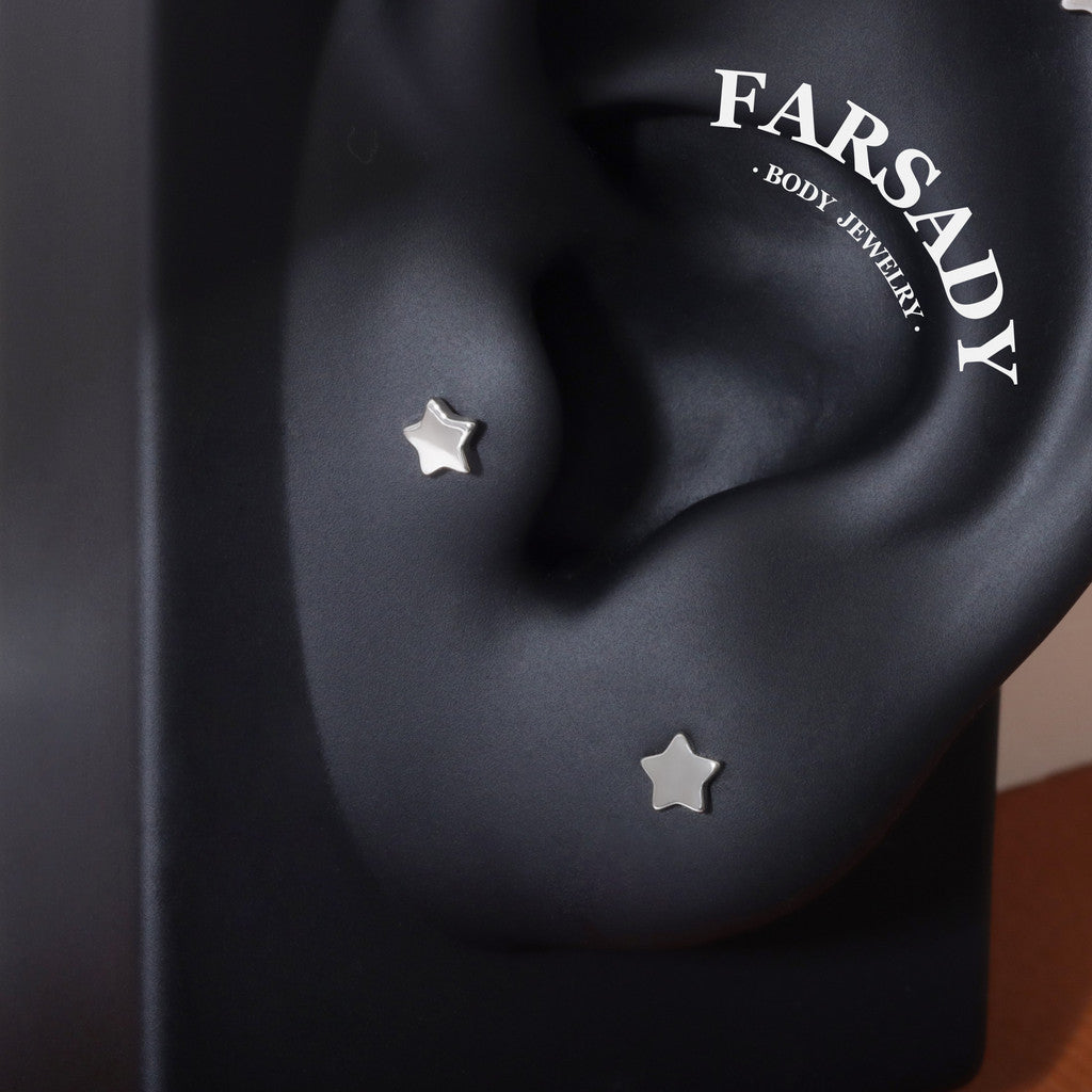 Tiny Lumina - F136 Titanium Internally Threaded Stud / Fits Cartilage Helix Tragus Lobe Nostril Piercing