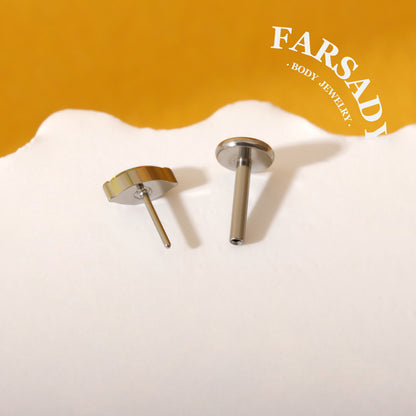 Marquise Opal - F136 Titanium Colorful Opal Replacement Tops / Fits Threadless Ear Studs