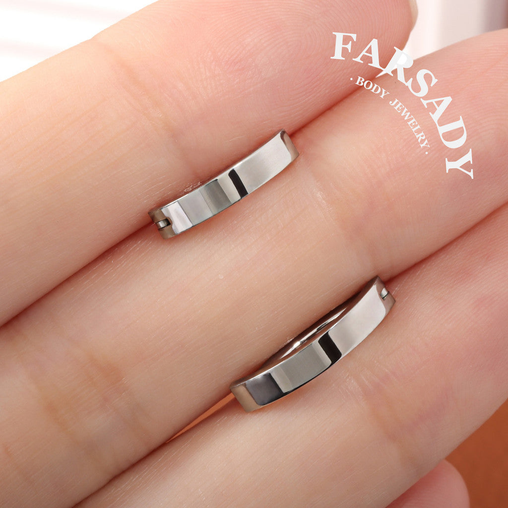 14G 16G Hinged Belly Button Clicker Minimalist Navel Ring Simple Belly Hoop Body Piercing Jewelry Daily Wear Elegant Navel Piercing Gift For Women