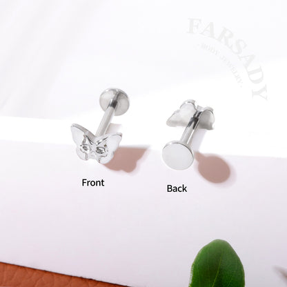 Skull Metamorph - F136 Titanium Internally Threaded Stud / Fits Cartilage Helix Tragus Lobe Nostril Piercing