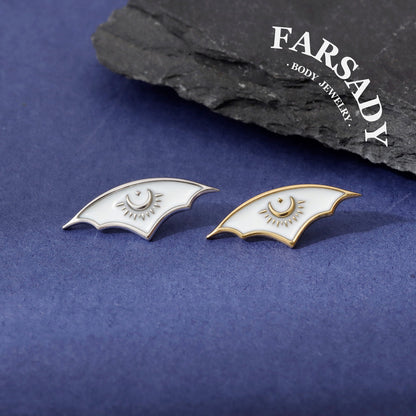 Night Sliver - 925 Silver Threadless Stud / Fits Cartilage Helix Tragus Lobe Earring