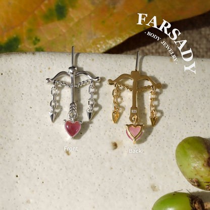 Rose Arcus - Sterling Silver Push In Stud
