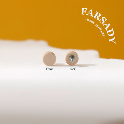 Hidden Nude - F136 Titanium Replacement Tops / Fits Internal Thread Ear Studs