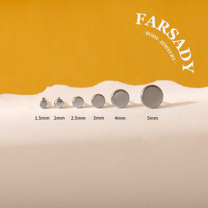 Discus Gradus - F136 Titanium Replacement Tops / Fits Threadless Ear Studs