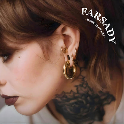2G Ear Weights Hangers Easy Clasp Steel Plug Earrings Heavy Gauges Jewelry for 6mm Stretchered Earlobe Piercing