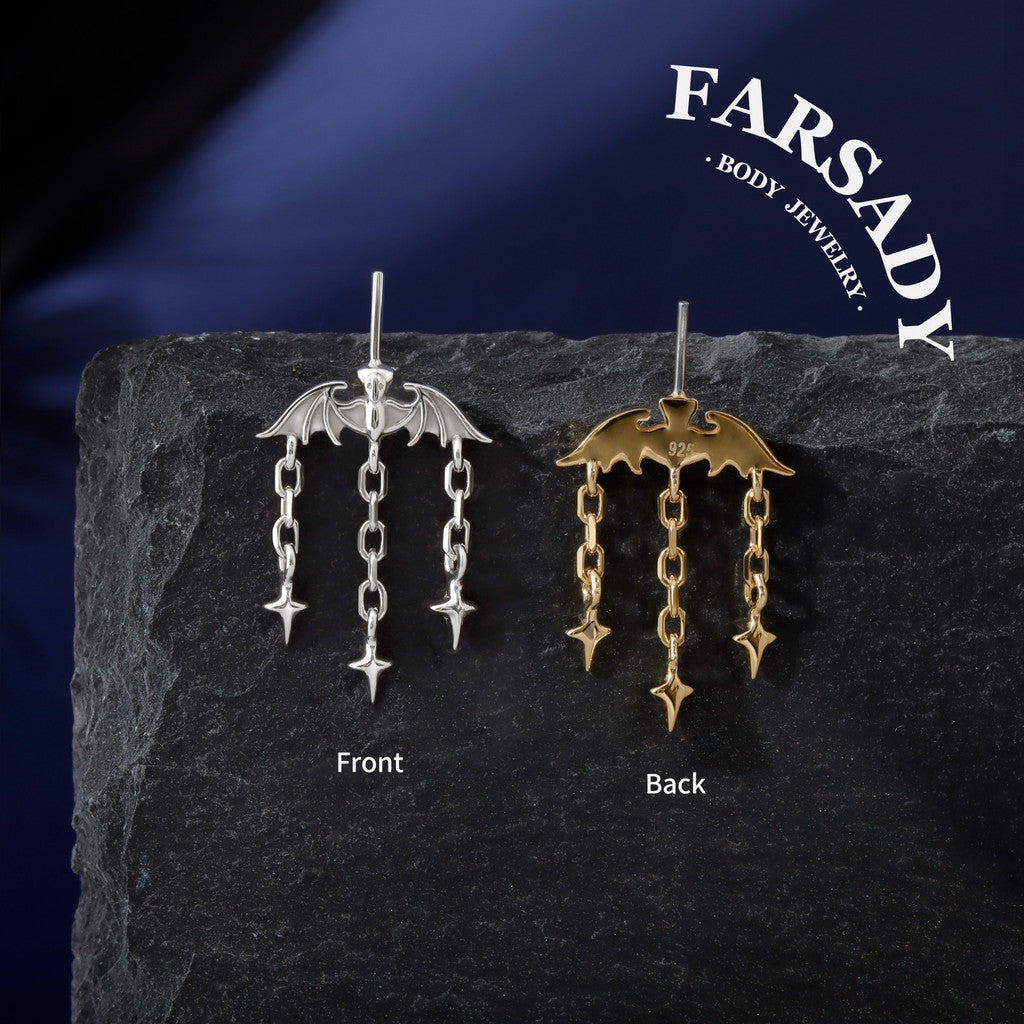 Stellar Vesper - Sterling Silver Push In Stud