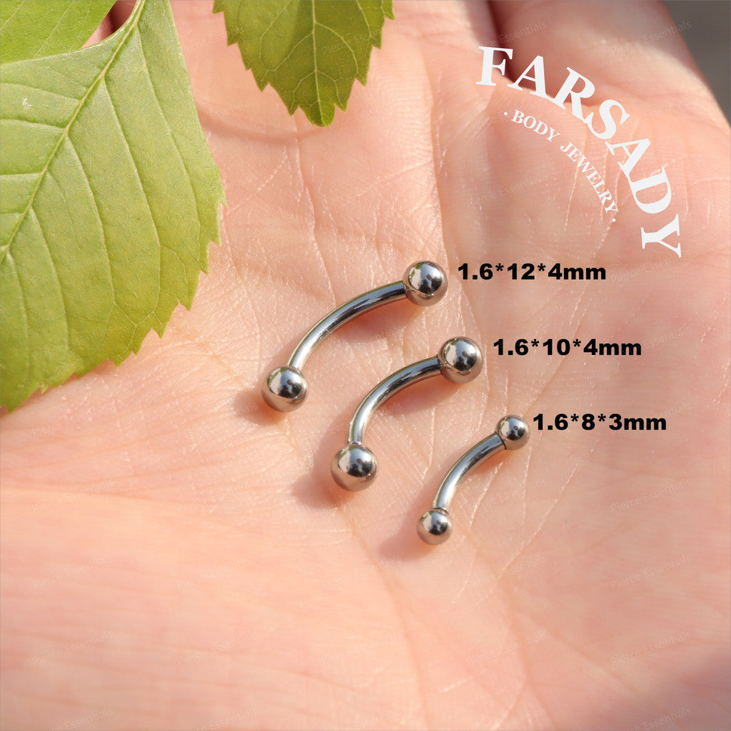 14G Titanium Tiny Ball Belly Button Ring Silver Internally Threaded Barbell 8mm 10mm 12mm Navel Piercing Non Healed Friendly Daily Wear Gift for Her