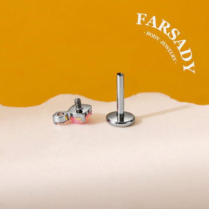 Orbis Opalis - F136 Titanium Colorful Opal Replacement Tops / Fits Internal Thread Ear Studs