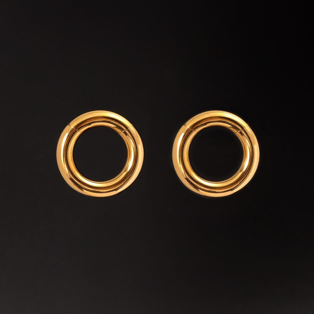 2G Ear Weights Hangers Easy Clasp Steel Plug Earrings Heavy Gauges Jewelry for 6mm Stretchered Earlobe Piercing