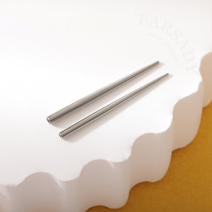 F136 Titanium Straight Insertion Taper - 12G 14G Piercing Guide Pin for Threaded Ear Stud Belly Button Ring Barbell